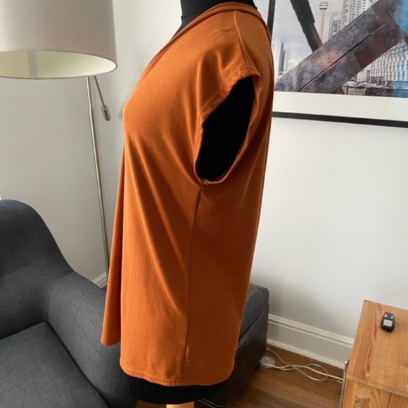 Pumpkin Rust Coloured Top sleeveless - Picture 3 of 5